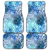 Blue Animal Print Car Floor Mats