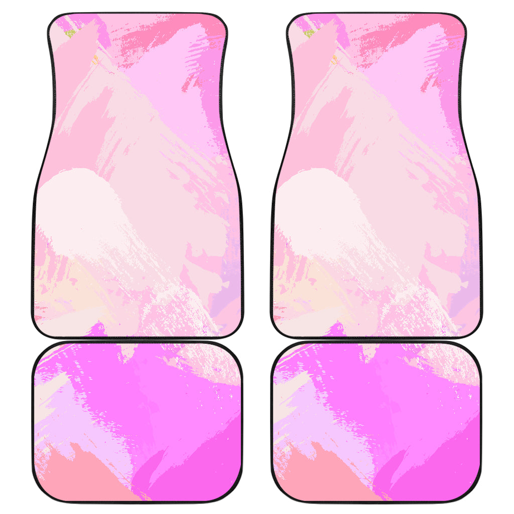 Pink Pastel Abstract Car Floor Mats