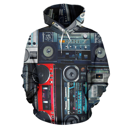 Vintage Stereo Boomboxes Hoodie