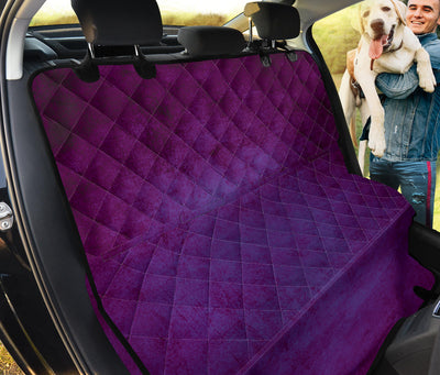Purple Grunge Car Back Seat Pet Cover