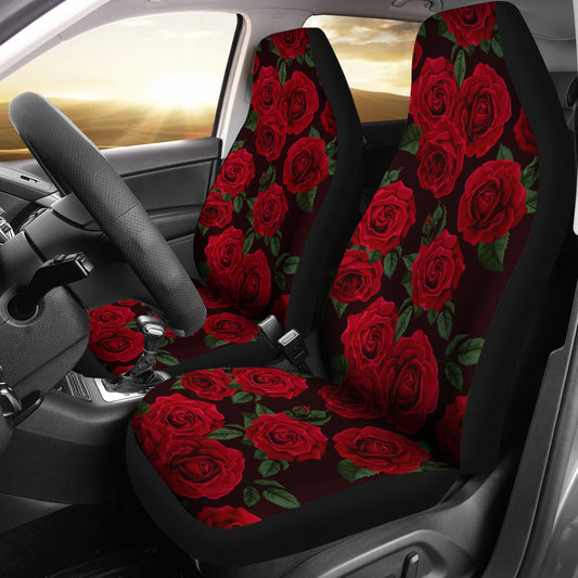 Red Roses Car Seat Covers
