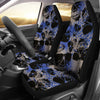 Blue Skulls Car Seat Covers