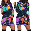 Colorful Paint Drip Womens Hoodie Dress