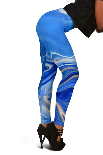 Blue Marble Leggings