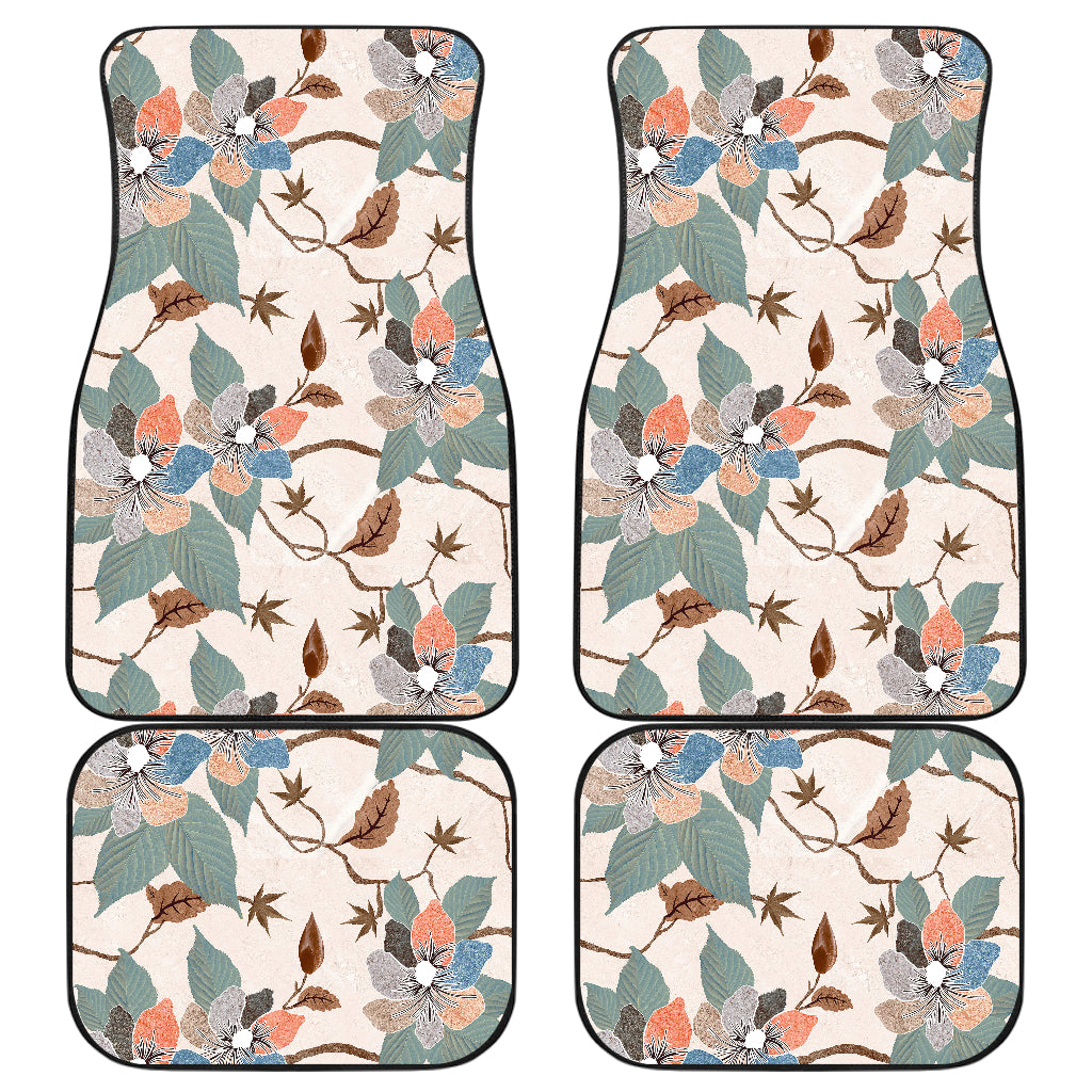Vintage Floral Car Floor Mats