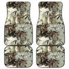 Abstract Leaves Car Floor Mats