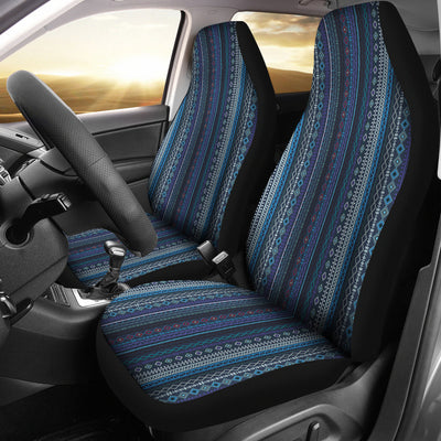 Blue Boho Stripes Decor V3 Car Seat Covers