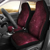 Burgundy Outer Space Stars Car Seat Covers