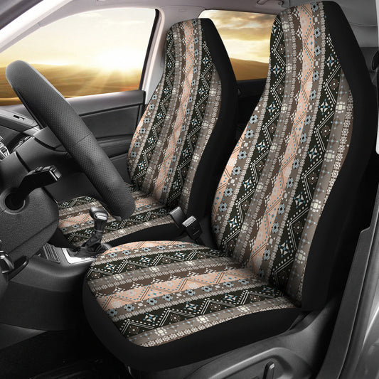 Brown Boho Ethnic Car Seat Covers
