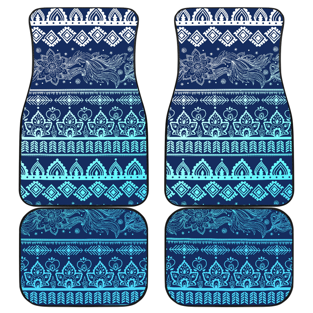 Blue Boho Car Floor Mats