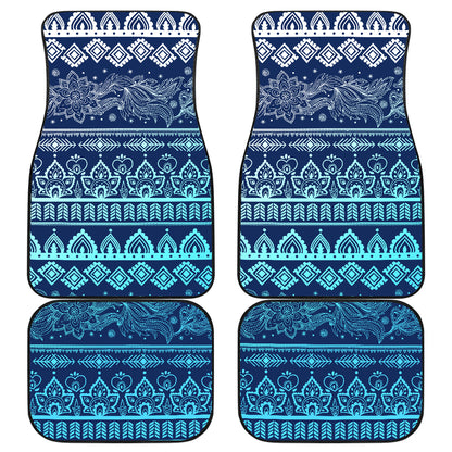 Blue Boho Car Floor Mats