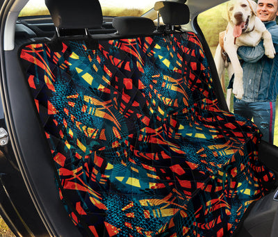 Orange Yellow Abstract Car Back Seat Pet Cover