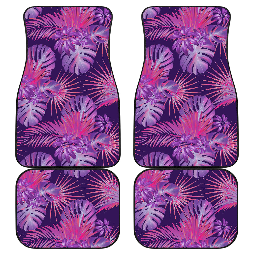 Purple Plants Car Floor Mats