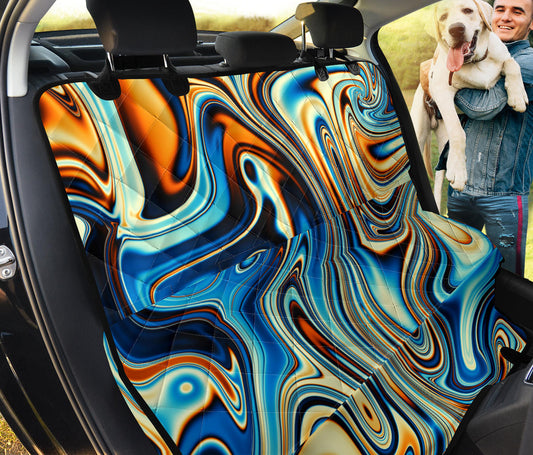 Colorful Abstract Car Back Seat Pet Cover