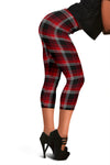 Red Plaid Capri Leggings