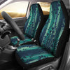 Green Boho Aztec Streaks Car Seat Covers
