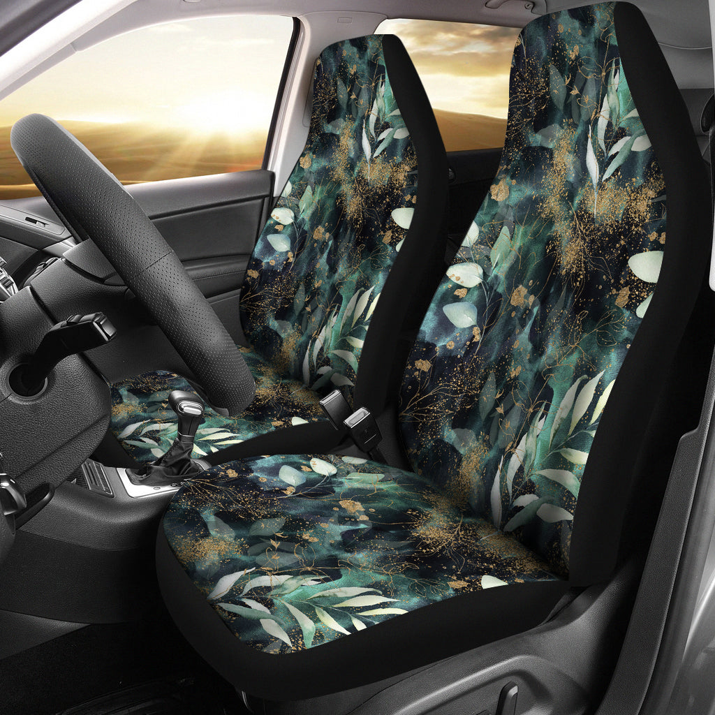 Green Leaves Car Seat Covers