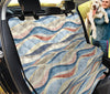 Abstract Waves Car Back Seat Pet Cover