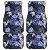 Blue Flowers Car Floor Mats