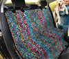 Colorful Leopard Print Car Back Seat Pet Cover