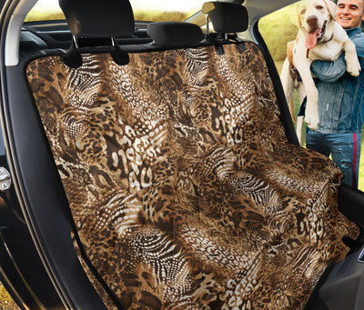 Animal Print Car Back Seat Pet Cover