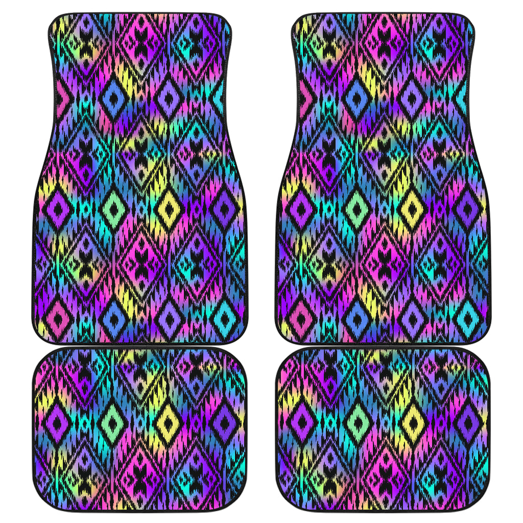 Neon Ethnic Car Floor Mats
