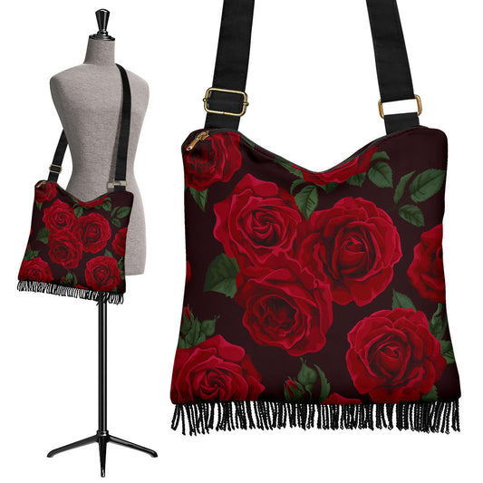 Red Roses Crossbody Bag