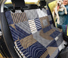 Abstract Block Shapes Car Back Seat Pet Cover