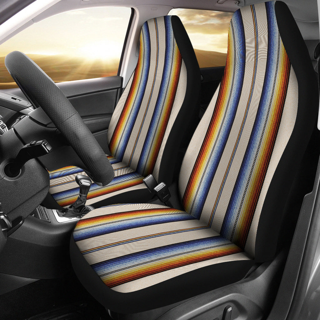 Rainbow Stripes Car Seat Covers