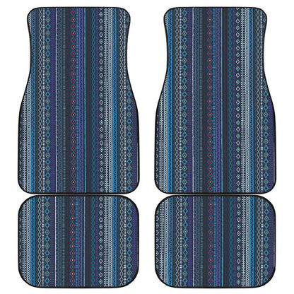 Blue Boho Stripes CL Car Floor Mats