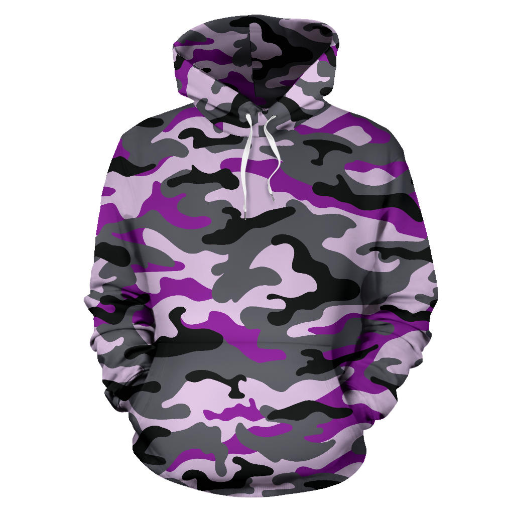 Purple Camouflage Hoodie