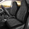 Dark Grey Abstract Pattern Car Seat Covers