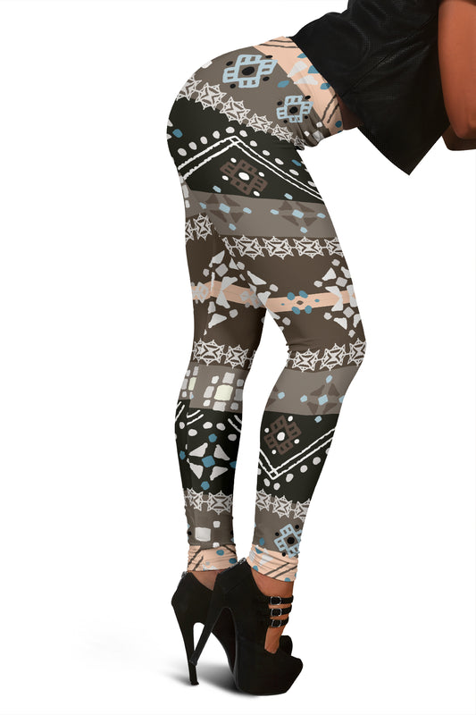 Brown Ethnic Leggings