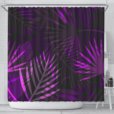Purple Leaves Shower Curtain