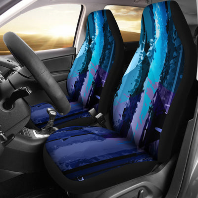 Blue Abstract 2 Car Seat Covers