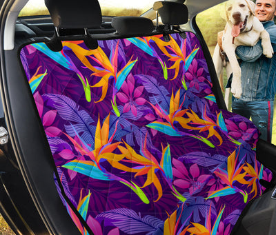 Colorful Plants Car Back Seat Pet Cover