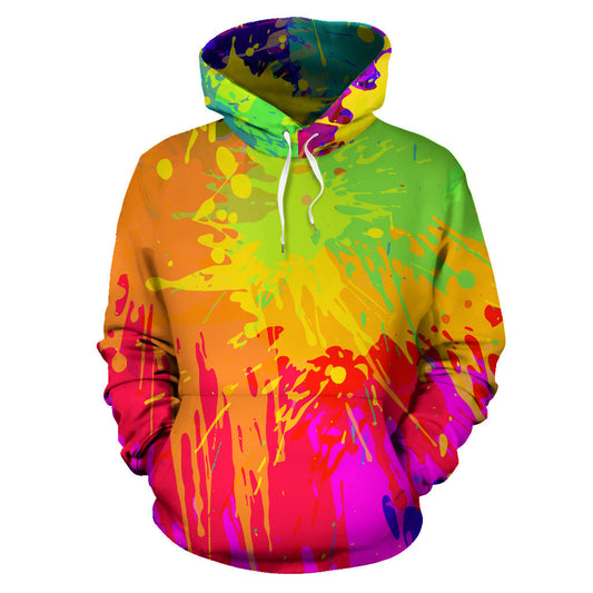 Colorful Paint Splatter Hoodie