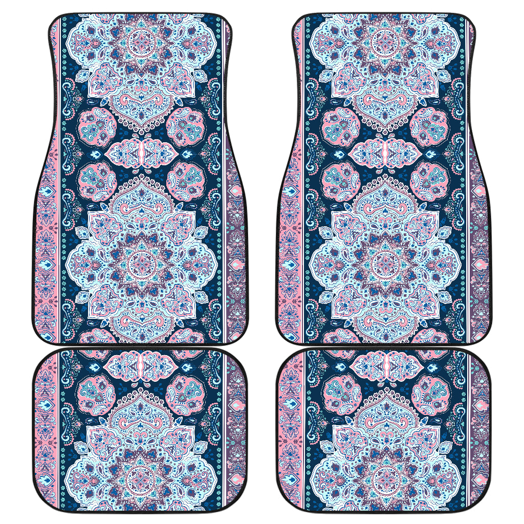 Pink Persian Print Car Floor Mats