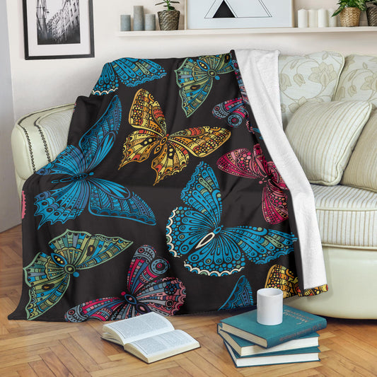 Colorful Butterflies Blanket