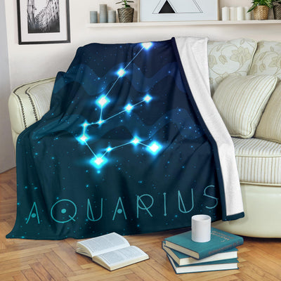 Aquarius Zodiac Blanket