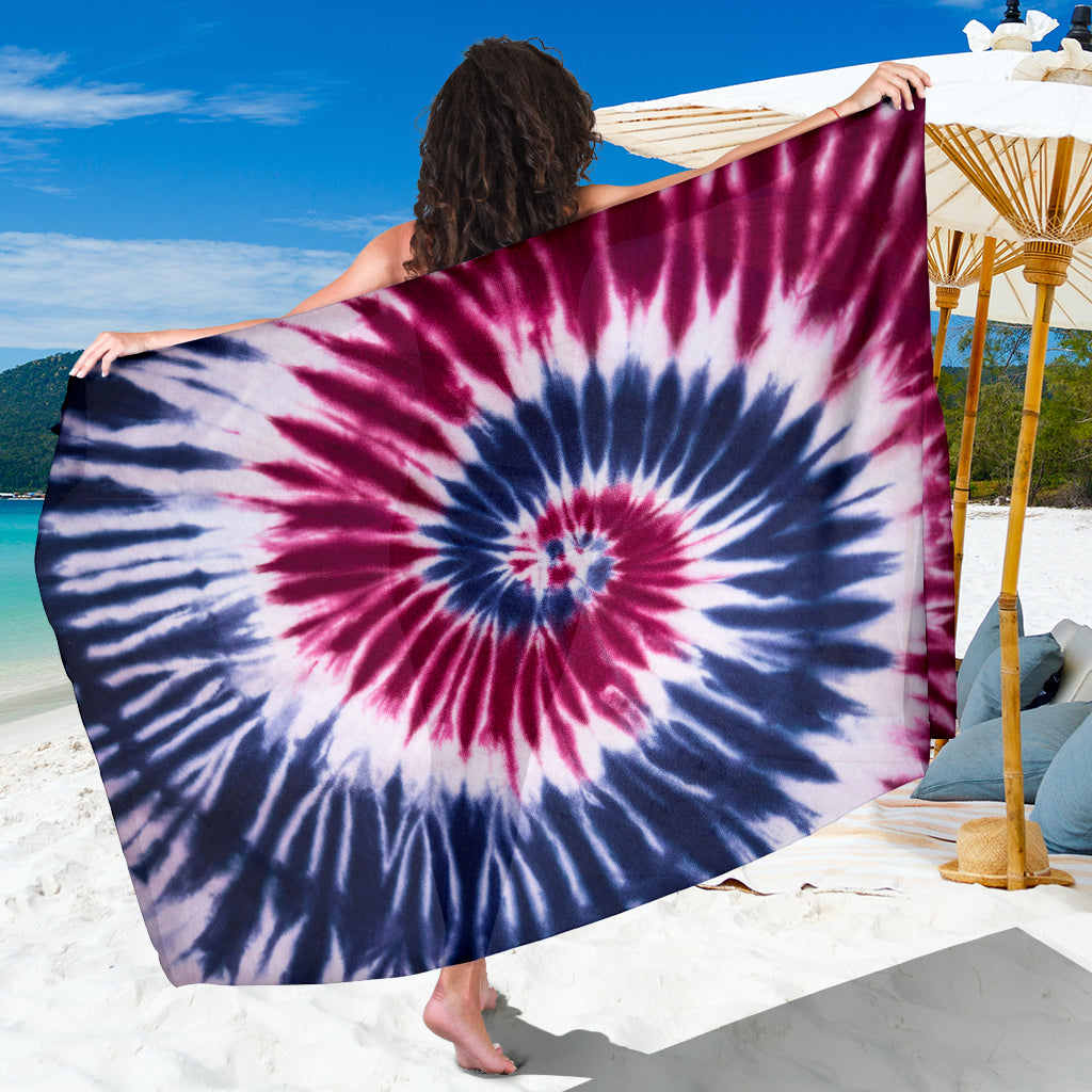 Red, White & Blue Tie Dye Sarong