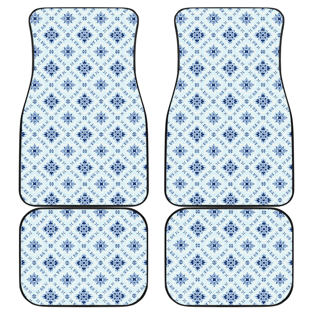 Blue Wallpaper Print Car Floor Mats