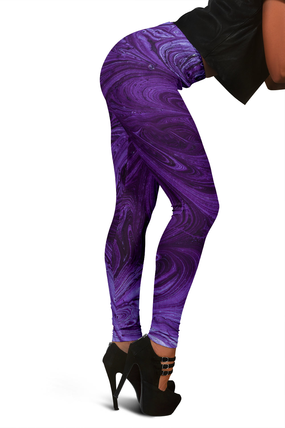 Purple Swirls Leggings