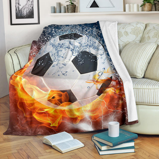 Soccer Ball Fire & Water Blanket