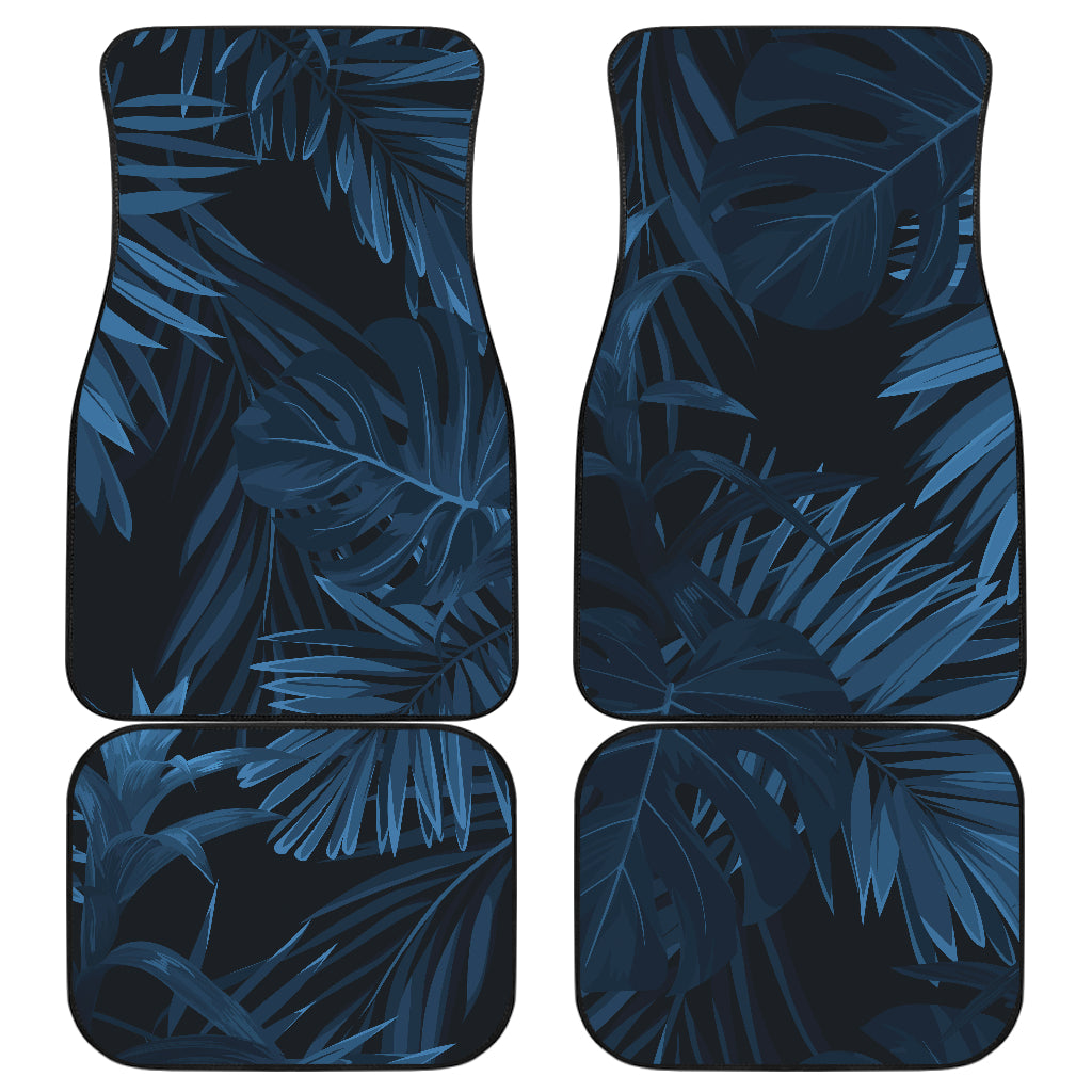 Dark Leaves Car Floor Mats