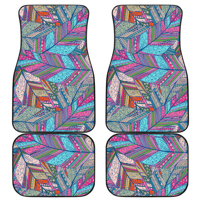 Colorful Feathers Car Floor Mats