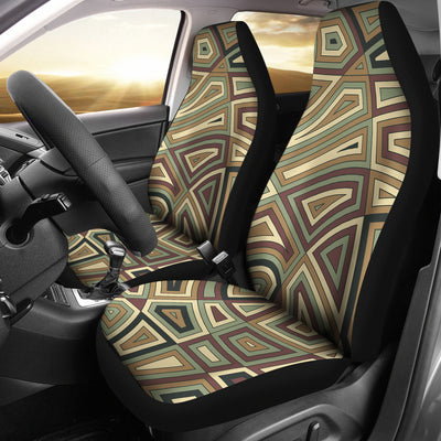 Beige Abstract Car Seat Covers