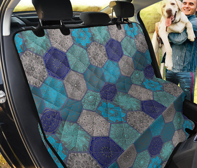 Mandalas Honeycomb Car Back Seat Pet Cover