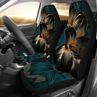Dark Floral Car Seat Covers