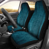 Blue Grey Grunge Car Seat Covers